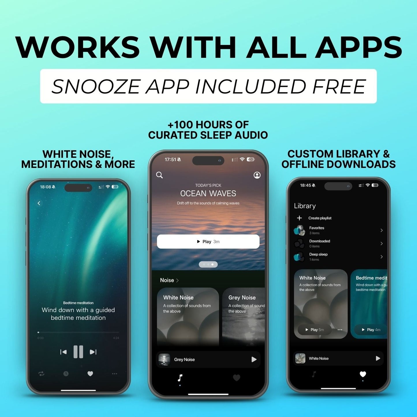 SleepSync™ Bluetooth Headband