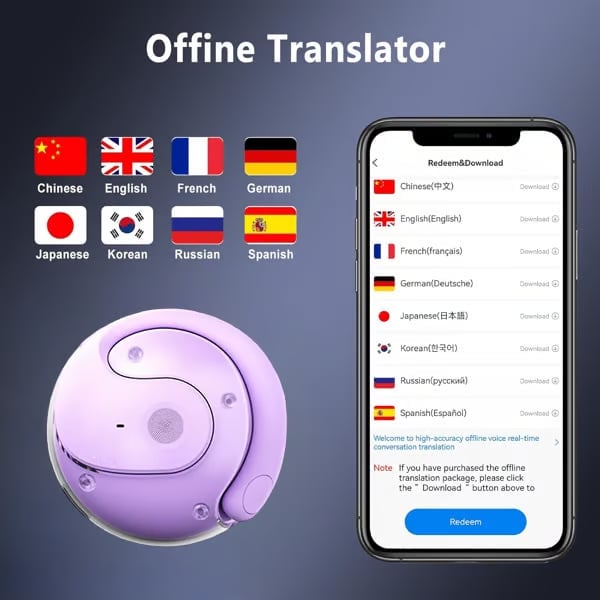 LinguaAir Real-Time Translation Earbuds