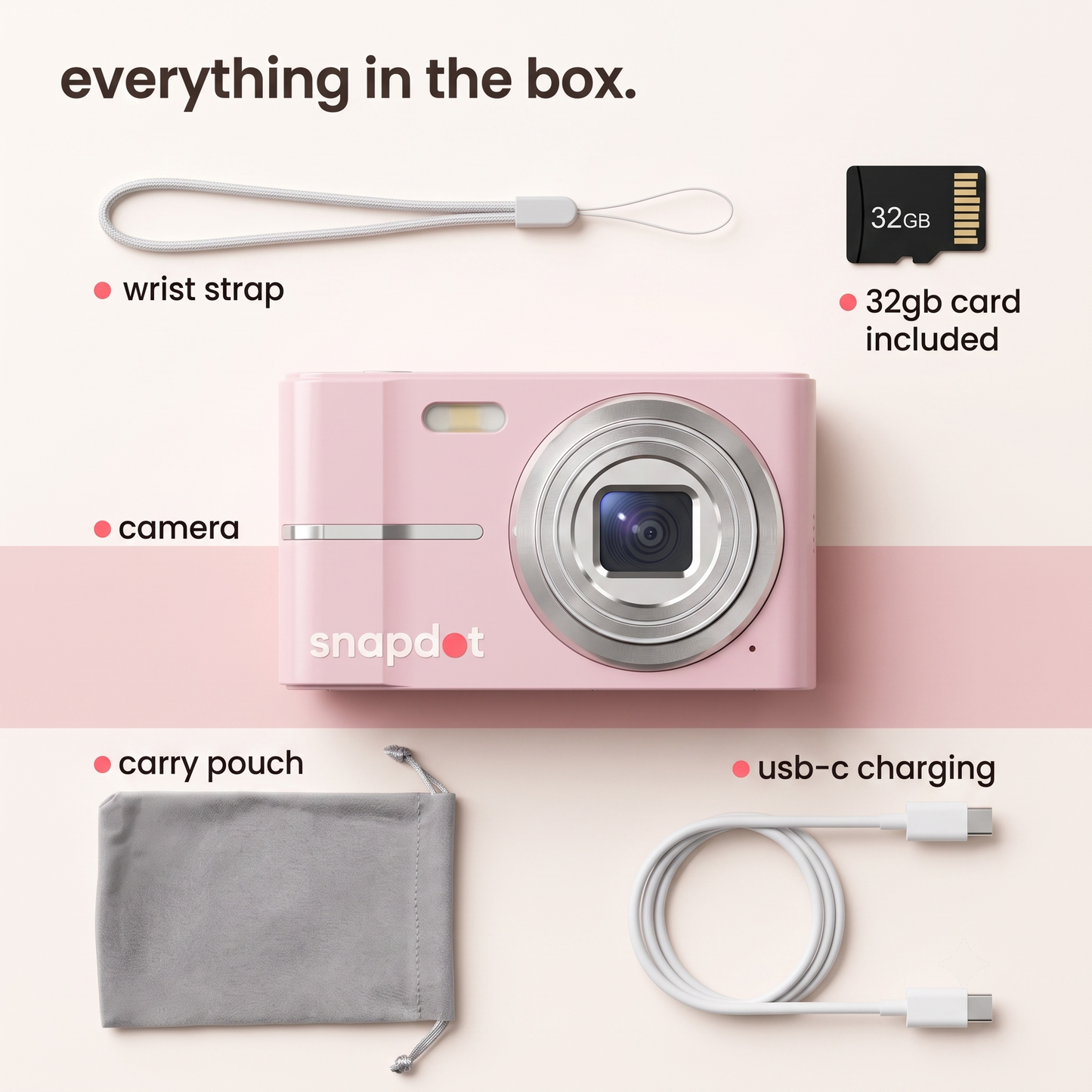snapdot™ 4K Pocket Camera