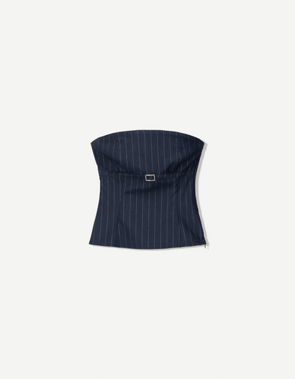 Belted bandeau top